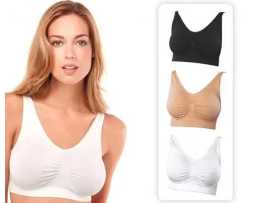 Бесшовный бюстгальтер без косточек Ahh Bra, XL комплект из 3х штук Бесшовный бюстгальтер без косточек Ahh Bra, XL комплект из 3х штук