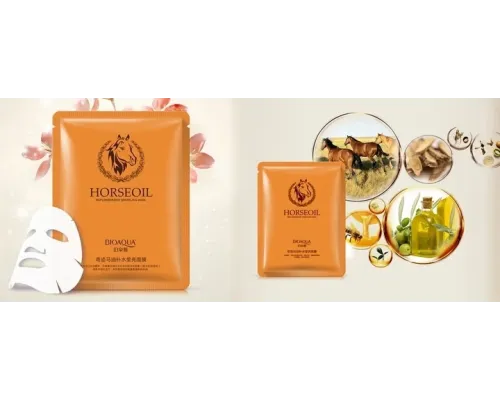 Увлажняющая маска для лица Bioaqua Horse oil Rerplenishment Sparkling Mask 30 г Увлажняющая маска для лица Bioaqua Horse oil Rerplenishment Sparkling Mask 30 г