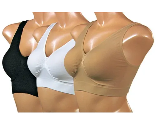 Бесшовный бюстгальтер без косточек Ahh Bra, XL комплект из 3х штук Бесшовный бюстгальтер без косточек Ahh Bra, XL комплект из 3х штук
