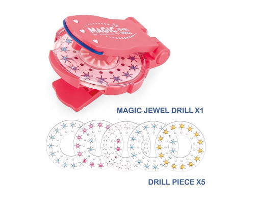 Magic Jewel Drill Diy Інтерактивна зачіска для дівчаток Краса Play Set Toy Braider Kits Make Up Girl