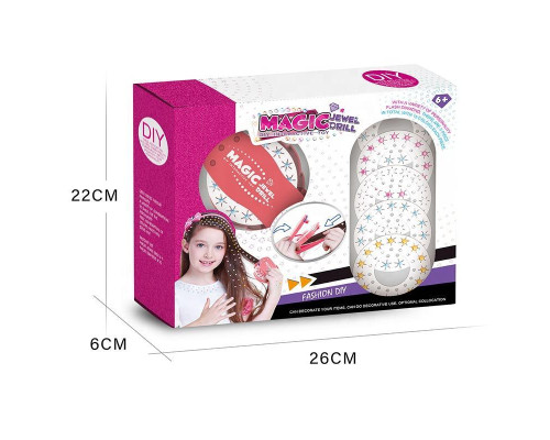 Magic Jewel Drill Diy Інтерактивна зачіска для дівчаток Краса Play Set Toy Braider Kits Make Up Girl