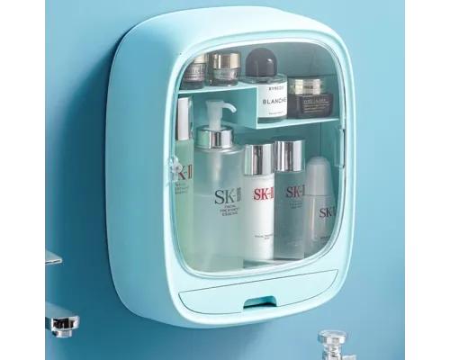 Органайзер для косметики настінний U-Beauty Wall Cosmetic Box підвісний б'юті бокс із прозорими дверцятами та ящик Органайзер для косметики настінний U-Beauty Wall Cosmetic Box підвісний б'юті бокс із прозорими дверцятами та ящик