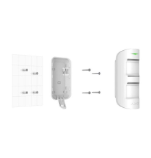 Кріпильна панель Ajax SmartBracket MotionProtect Outdoor white