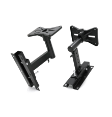 Кронштейн-Полиця для ТV 14"-27", до 10 кг, поворотна, Black, Box