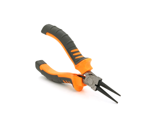 Круглогубці VOLTRONIC, сіро-жовтогарячі ручки, 125мм, 55гр Круглогубці VOLTRONIC, сіро-жовтогарячі ручки, 125мм, 55гр