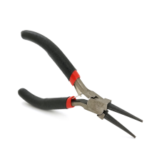 Круглогубці Voltronic, 4,5-дюймові, чорно-червоні ручки, 120мм