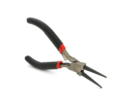 Круглогубці Voltronic, 4,5-дюймові, чорно-червоні ручки, 120мм Круглогубці Voltronic, 4,5-дюймові, чорно-червоні ручки, 120мм