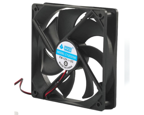 Кулер корпусний Merlion EZF 12025 DC sleeve fan 2pin MOLEX - 120 * 120 * 25мм, 12V/0.3A, 1100об / хв