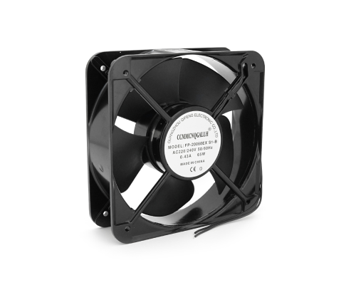 Кулер для охолодження серверних БП FP-20060EX-S1-B DC sleeve fan 2pin під паяння - 200*200*60мм, 220V/0,43A, 2600об/хв, 58W