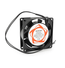 Кулер для охолодження серверних БП SUNON 8025 DC sleeve fan 2pin під паяння - 80*80*25мм, 220V, 2600об/хв