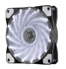 Кулер корпусний 12025 DC sleeve fan 3pin + 4pin - 120 * 120 * 25мм, 12V, 1100об / хв, 15LED, White