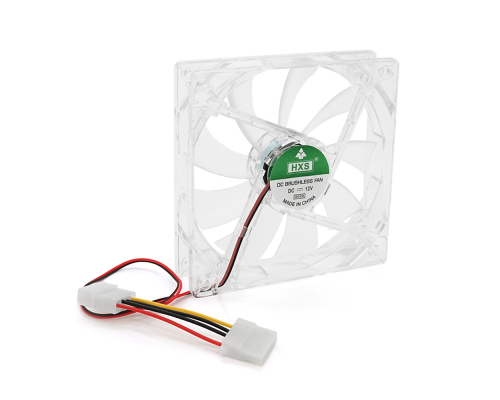 Кулер корпусний 12025 DC sleeve fan 4pin - 120*120*25мм, 12V/0,15A, 1900об/хв, RGB