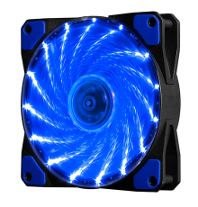 Кулер корпусний 12025 DC sleeve fan 4pin - 120 * 120 * 25мм, 12V, 1100об / хв, 15LED, Blue