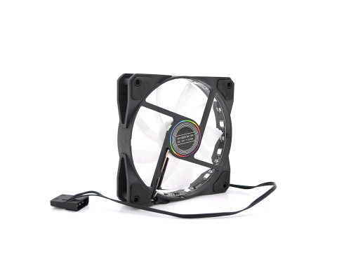 Кулер корпусний 12025 DC sleeve fan 4pin - 120*120*25мм, 12V, 1100об/хв, 12LED, RGB