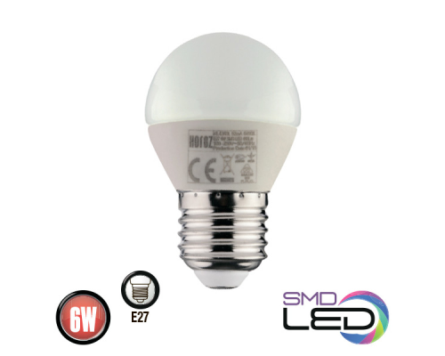Лампа кульова ELITE SMD LED 6W 4200K Е27 480Lm 175-250V Лампа кульова ELITE SMD LED 6W 4200K Е27 480Lm 175-250V