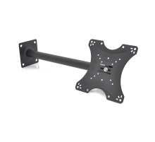 Кронштейн на стелю для TV PiPo PP-DS076-3, 14"-40", до 35кг, поворотний 360°, кут нахилу ±15°, Black, Box