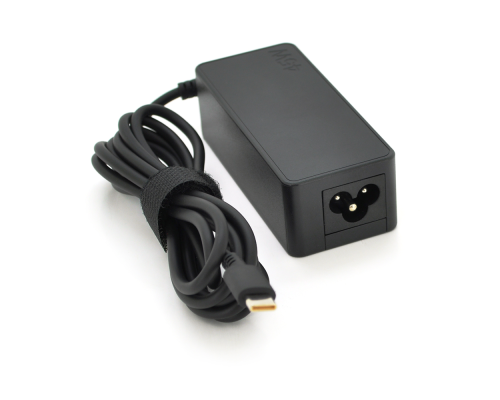 Блок живлення MERLION для ноутбука LENOVO 45W штекер Type-C, довжина 0,9м + кабель живлення