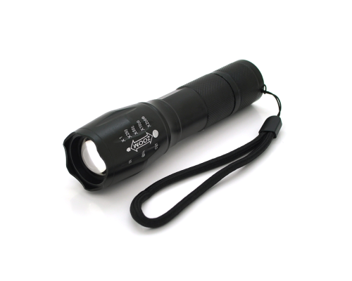 Ліхтарик ручний Bailong BL-A-5, Led-CREE Q5, Zoom, 4 реж., корпус-алюміній, водостійкий, ударостійкий, живлення 18650 (немає в комплекті), IP40, BOX