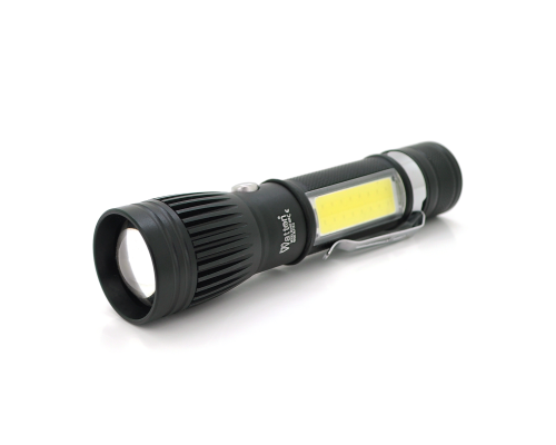 Ліхтарик ручний Watton WT-028, Cree T6+16SMD, 3 реж., ZOOM, 6800mAh акумулятор, зарядка microUSB, IP44. 135 х 30 х 20. BOX Ліхтарик ручний Watton WT-028, Cree T6+16SMD, 3 реж., ZOOM, 6800mAh акумулятор, зарядка microUSB, IP44. 135 х 30 х 20. BOX