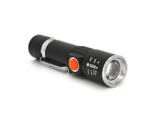 Ліхтар ручний PIPO PPF-616, 1LED Cree Q5, 10W, 3 режими, ZOOM, 18650/2400 вбудований, Black, IP44, USB, 112х28х24мм, BOX Ліхтар ручний PIPO PPF-616, 1LED Cree Q5, 10W, 3 режими, ZOOM, 18650/2400 вбудований, Black, IP44, USB, 112х28х24мм, BOX