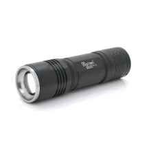 Ліхтар ручний Watton WT-313, 1LED Cree T6, 3W, 5 режимів, ZOOM, 18650/2800mah (перехідник 3*AAA), Black, IP44, СЗУ, 120х33х33мм, BOX