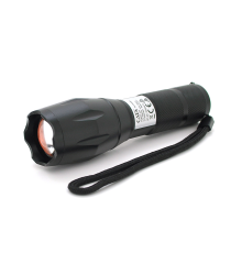 Ліхтар ручний CATA CT-8025, 1LED Cree XM-L T6, 10W, 5 режимів, ZOOM, 18650/3400 вбудований, Black, IP44, microUSB, 132х33х27мм, BOX