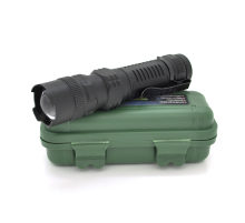 Ліхтарик ручний POWERMASTER MX-511, 1LED CREE Q5, 3W, 3 режими, ZOOM, вбудований аккум, Black, IP40, 126х24х24мм, USB, BOX