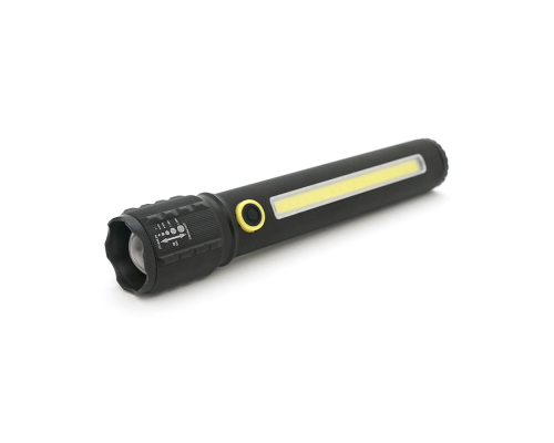 Ліхтарик Bailong BL-C73-P50, алюміній, вбудований акум, USB кабель, BOX