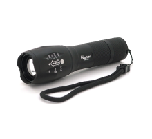 Ліхтар ручний Watton WT-023, 1LED Cree T6, 3W, 5 режимів, ZOOM, 18650/2800mah (перехідник 3*AAA), Black, IP44, СЗУ, 130х33х28мм, BOX