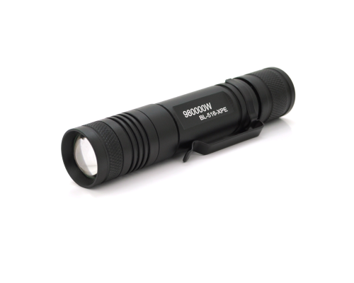 Ліхтар ручний BAILONG BL-516-XPE, 1LED Cree XPE, 10W, 3 режими, ZOOM, 18650 немає в комплекті, Black, IP44, СЗУ, 128х26х26мм, BOX