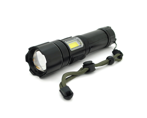 Ліхтар ручний Voltronic XHP70-XST1821, 1LED Cree XHP50.2, 19W, бічний світлодіод, 7 режими, ZOOM,18650/ААА /2600mah, Black, IP40, кабель USB-micro, 170х42х32м Ліхтар ручний Voltronic XHP70-XST1821, 1LED Cree XHP50.2, 19W, бічний світлодіод, 7 режими, ZOOM,18650/ААА /2600mah, Black, IP40, кабель USB-micro, 170х42х32м