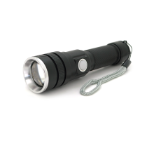 Ліхтар ручний BAILONG BL-611-P50, 1LED P50, 10W, 2 режими, ZOOM, 18650/2800mAh, Black, IP44, USB-microUSB, 142х36х28мм, BOX