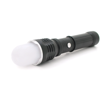 Ліхтар ручний Watton WT-282, 1LED CREE Q5, 3W, 2 режими, ZOOM,18650 /ААА/1300mah, Black, IP40, СЗУ+АЗУ, 190х45х30мм, BOX