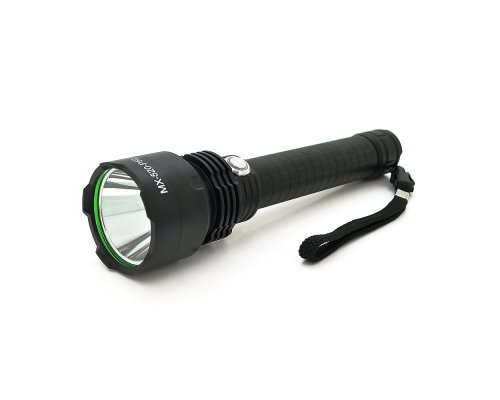 Ліхтар ручний POWERMASTER MX-520-P50, 1LED XPE led, 3.5W, 5 режими, 2х 26650/9800mah, Black, IP40, кабель USB-micro, 250х62х35мм, BOX