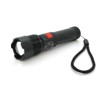 Ліхтарик Bailong BL-X72-P90, 3 режими, алюміній, вбудований акум, USB кабель, BOX
