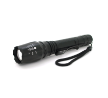 Ліхтар ручний Watton WT-241, 1LED Cree Q5, 3W, 5 режимів, ZOOM, 2х18650/2800mah, Black, IP44, СЗУ+АЗУ, 222х34х25мм, BOX