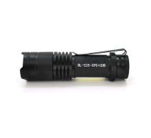 Ліхтарик ручний Bailong BL-525-XPE-COB, Led-CREE Q5 + COB, 3 режими, Zoom, корпус-алюміній, водостійкий, вбудований акум, 100х24х24, BOX