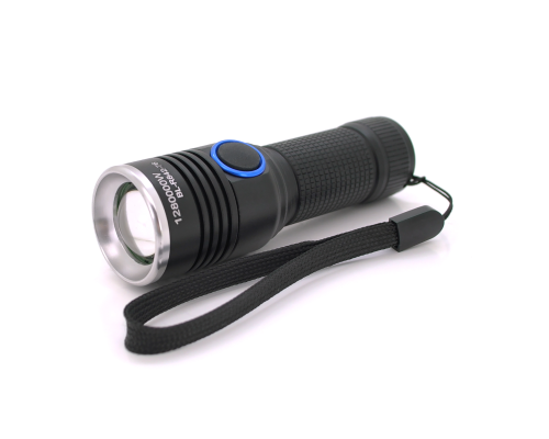 Ліхтарик ручний Bailong R-842, CREE T6, Zoom, 3 режими, алюміній, акум 14500, USB кабель, 126х30х24, BOX