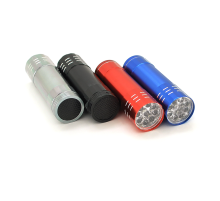 Ліхтарик ручний 3A-9LED, 2 режими, живлення 3*AAA (немає в комплекті), 80х22х22, Blister