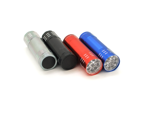Ліхтарик ручний 3A-9LED, 2 режими, живлення 3*AAA (немає в комплекті), 80х22х22, Blister