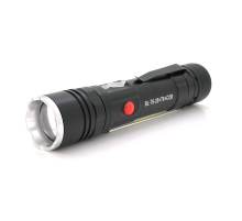 Ліхтарик Bailong BL-26+COB, Zoom, 3 режими, алюміній, компас, акум 18650, USB кабель, магніт, СЗУ, BOX