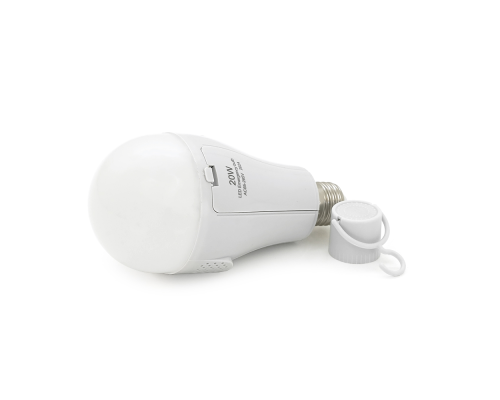 Лампочка з акумуляторами YT39393 Emergency Energy+ гачок, акумулятори 2*18650, 20W, E27, 1000K, Box Лампочка з акумуляторами YT39393 Emergency Energy+ гачок, акумулятори 2*18650, 20W, E27, 1000K, Box