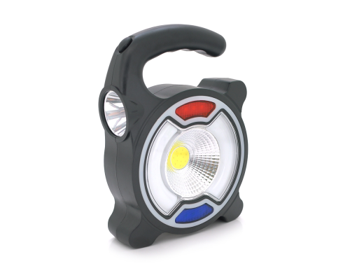 Переносний ліхтар FORLIFE F-3130+Solar, SMD LED + COB, 4 режими роботи, заряд від 220V, Box