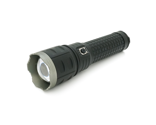 Ліхтар пошуковий PLD-AK138-1-TG LED PM60, 4 режими, power bank 8000mAh(4(2*18650)), IP65, живлення від USB кабелю, 320х135х110мм,1,72кг, Чохол,Black,BOX
