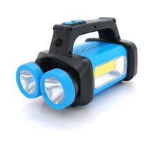 Ліхтар пошуковий SW-8802, 1LED+COB T6, 5W, 2+1+1 режим, 3600mAh, Black/Blue, IP40, USB кабель+4*LR06(немає в комплекті), 190х110х130мм, BOX