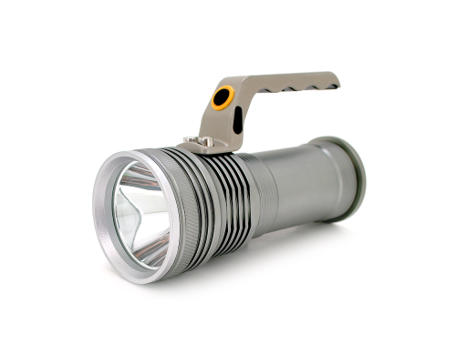 Ліхтар пошуковий GLH-3405, 1LED T6, 10W, 3 режими, 2*18650, Silver, IP40, СЗУ, перехідник, 150х65х95мм, BOX Ліхтар пошуковий GLH-3405, 1LED T6, 10W, 3 режими, 2*18650, Silver, IP40, СЗУ, перехідник, 150х65х95мм, BOX