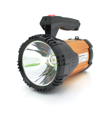 Ліхтар пошуковий Silver Toss ST-8200L, 1LED T6, 25W, 3 режими, 7200mah, Black/Gold, IP40, СЗУ, 220х130х170мм, BOX