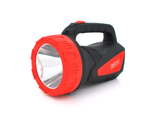 Ліхтар пошуковий Silver Toss ST-222, 1LED T6, 10W, 2 режими, 8000mah, Black/RED, IP40, 220х125х150мм