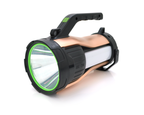 Ліхтар пошуковий Haoerliang HEL-T96, 1LED+COB T6, 10W, 3+2+2 режими, 20000mah, Black/Gold, IP40, USB кабель+Solar, 200х95х140мм, BOX Ліхтар пошуковий Haoerliang HEL-T96, 1LED+COB T6, 10W, 3+2+2 режими, 20000mah, Black/Gold, IP40, USB кабель+Solar, 200х95х140мм, BOX