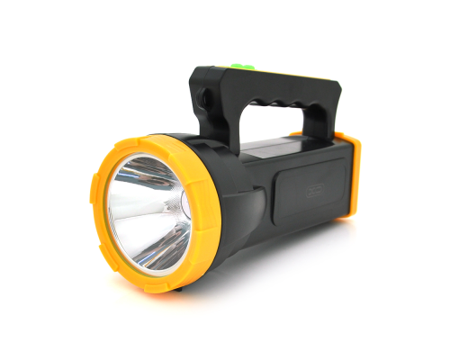 Ліхтар пошуковий XO XO-YH02, 1LED T6, 3W, 3 режими, 1200mah, Black/Yellow, IP40, USB кабель, 195х85х130мм, BOX